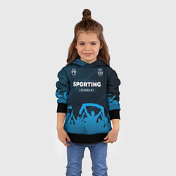 Толстовка-худи детская Sporting legendary форма фанатов, цвет: 3D-черный — фото 2