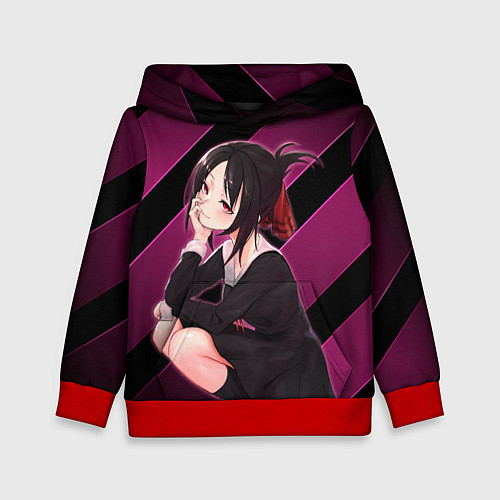 Детская толстовка Кагуя из Kaguya sama wa Kokurasetai / 3D-Красный – фото 1