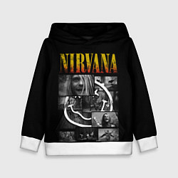 Толстовка-худи детская Nirvana forever, цвет: 3D-белый