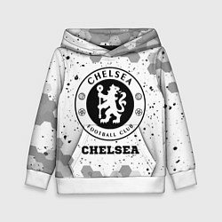 Толстовка-худи детская Chelsea sport на светлом фоне, цвет: 3D-белый