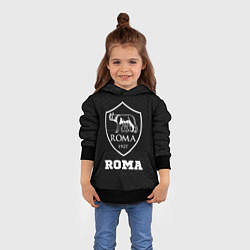Толстовка-худи детская Roma sport на темном фоне, цвет: 3D-черный — фото 2