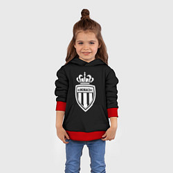 Толстовка-худи детская Monaco fc club sport, цвет: 3D-красный — фото 2