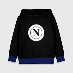 Толстовка-худи детская Napoli fc sport logo, цвет: 3D-синий