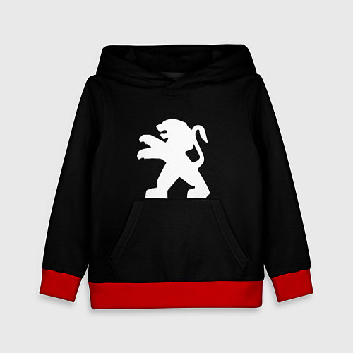 Детская толстовка Peugeot logo / 3D-Красный – фото 1