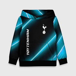 Толстовка-худи детская Tottenham неоновые лампы, цвет: 3D-черный