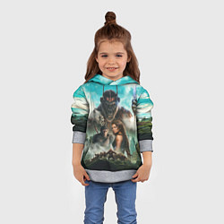 Толстовка-худи детская Постер планета обезьян, цвет: 3D-меланж — фото 2