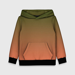Толстовка-худи детская Абстрактный градиент, цвет: 3D-черный