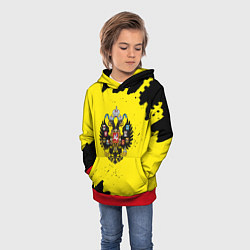 Толстовка-худи детская Имперская россия краски, цвет: 3D-красный — фото 2