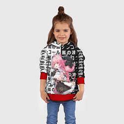 Толстовка-худи детская Encore - Wuthering Waves, цвет: 3D-красный — фото 2