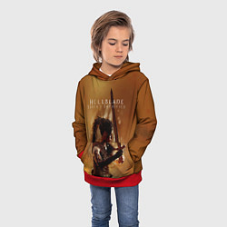 Толстовка-худи детская Game Hellblade, цвет: 3D-красный — фото 2