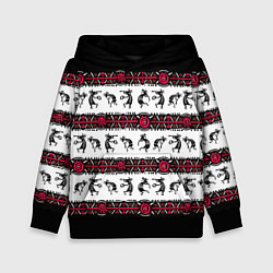 Толстовка-худи детская Кокопелли индейцев хайда, цвет: 3D-черный