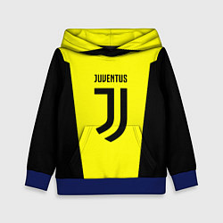 Толстовка-худи детская Juventus sport geometry yellow, цвет: 3D-синий