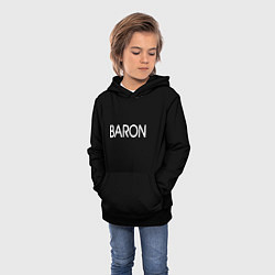 Толстовка-худи детская Барон baron, цвет: 3D-черный — фото 2