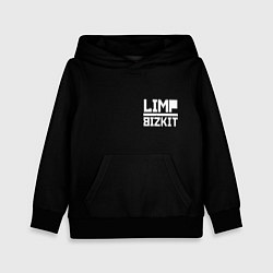 Толстовка-худи детская Lim Bizkit logo, цвет: 3D-черный