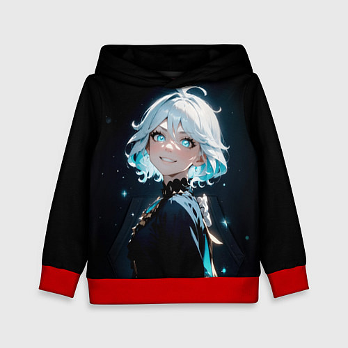 Детская толстовка Furina - Genshin impact / 3D-Красный – фото 1