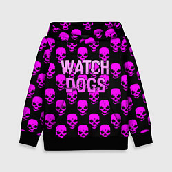 Толстовка-худи детская Watch dogs neon skull, цвет: 3D-черный