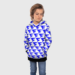 Толстовка-худи детская FaZe Clan pattern team, цвет: 3D-черный — фото 2