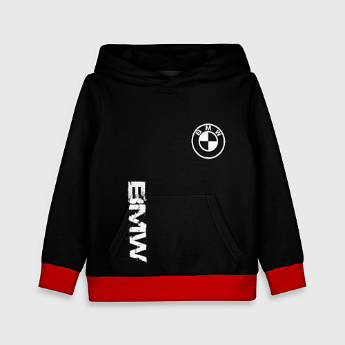Детская толстовка BMW logo white auto / 3D-Красный – фото 1