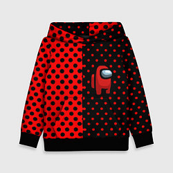 Толстовка-худи детская Among us geometry dot, цвет: 3D-черный