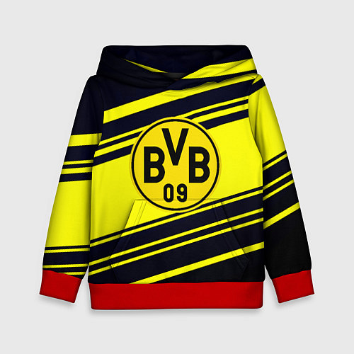 Детская толстовка Borussia sport geometry / 3D-Красный – фото 1