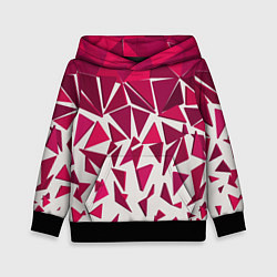 Толстовка-худи детская Яркий абстрактный узор для спорта, цвет: 3D-черный