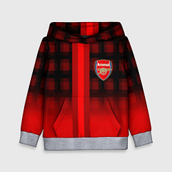 Толстовка-худи детская Arsenal fc sport geometry steel, цвет: 3D-меланж