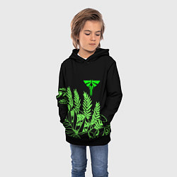 Толстовка-худи детская The Last of Us acid logo, цвет: 3D-черный — фото 2