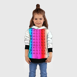Толстовка-худи детская Imagine Dragons neon rock, цвет: 3D-черный — фото 2