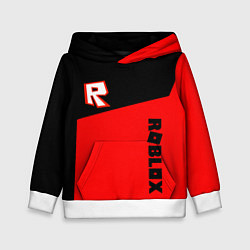 Толстовка-худи детская Roblox geometry red, цвет: 3D-белый