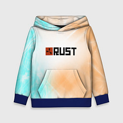 Толстовка-худи детская RUST gradient, цвет: 3D-синий