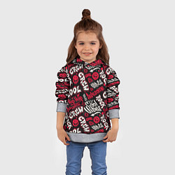 Толстовка-худи детская Крутая команда, цвет: 3D-меланж — фото 2