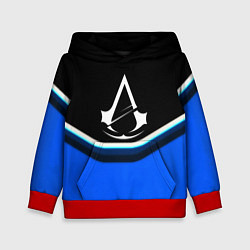 Толстовка-худи детская Assassins Creed logo abstergo, цвет: 3D-красный