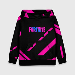 Толстовка-худи детская Fortnite geometry pink, цвет: 3D-черный