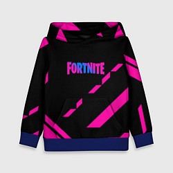 Толстовка-худи детская Fortnite geometry pink, цвет: 3D-синий