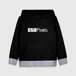 Толстовка-худи детская GTA pixels, цвет: 3D-меланж