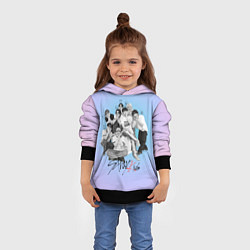 Толстовка-худи детская Stray Kids family photo, цвет: 3D-черный — фото 2