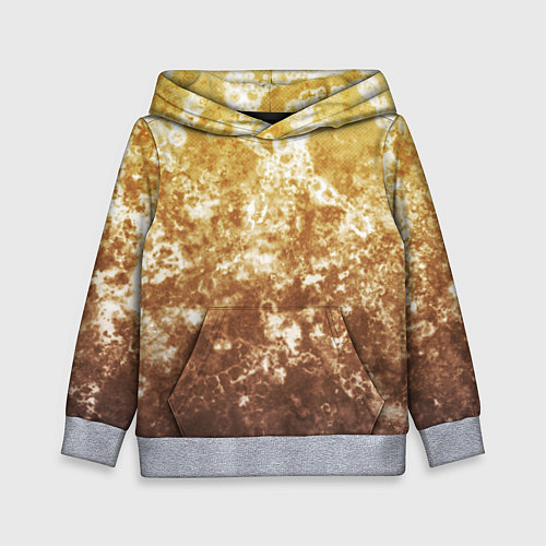 Детская толстовка Абстракция - yellow sad weather / 3D-Меланж – фото 1