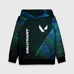 Детская толстовка Valorant glitch blue cybersport