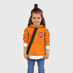 Толстовка-худи детская Arsenal geometry steel, цвет: 3D-белый — фото 2