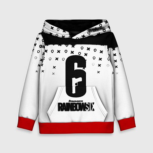 Детская толстовка Rainbox six game pattern / 3D-Красный – фото 1