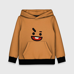 Толстовка-худи детская BT21 Shooky, цвет: 3D-черный