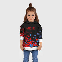 Толстовка-худи детская Квейк чемпион, цвет: 3D-белый — фото 2