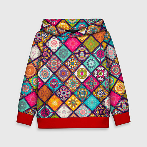Детская толстовка Этника стайл / 3D-Красный – фото 1
