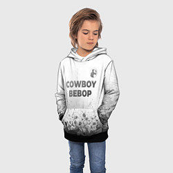 Толстовка-худи детская Cowboy Bebop - white gradient посередине, цвет: 3D-черный — фото 2