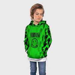 Толстовка-худи детская Nirvana x Billie, цвет: 3D-белый — фото 2