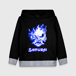 Толстовка-худи детская Samurai logo ghost, цвет: 3D-меланж