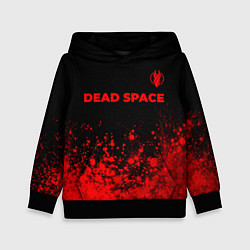 Толстовка-худи детская Dead Space - red gradient посередине, цвет: 3D-черный