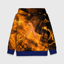 Толстовка-худи детская Half life abstraction, цвет: 3D-синий