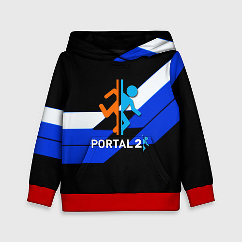 Детская толстовка Portal geometry / 3D-Красный – фото 1