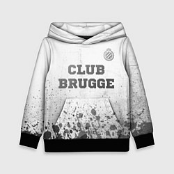 Толстовка-худи детская Club Brugge - white gradient посередине, цвет: 3D-черный